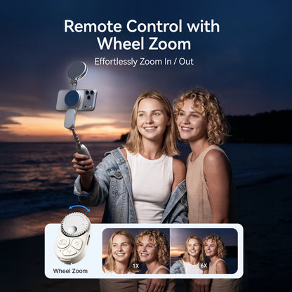 TELEISN Mini Magnetic Smart Phone ZOOM Remote Selfie Stick Tripod For Iphone 17 16 15 14 13 Pro Promax HUAWEI XIAOMI SAMSUNG