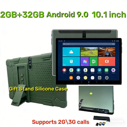 10.1 Inch Kids Tablet Android 9.0 2GB RAM 32GB ROM MTK6737 Quad Core 1.5GHz Dual Camera Phone Call  With Gift Stand