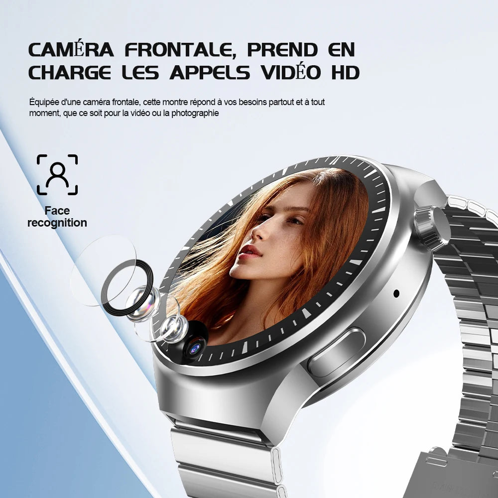 SERVO KOM11 4G LTE Smartwatch Phone One SIM Card Android System Front Camera Face Unlcok WiFi Waterproof Touch Screen Smartphone