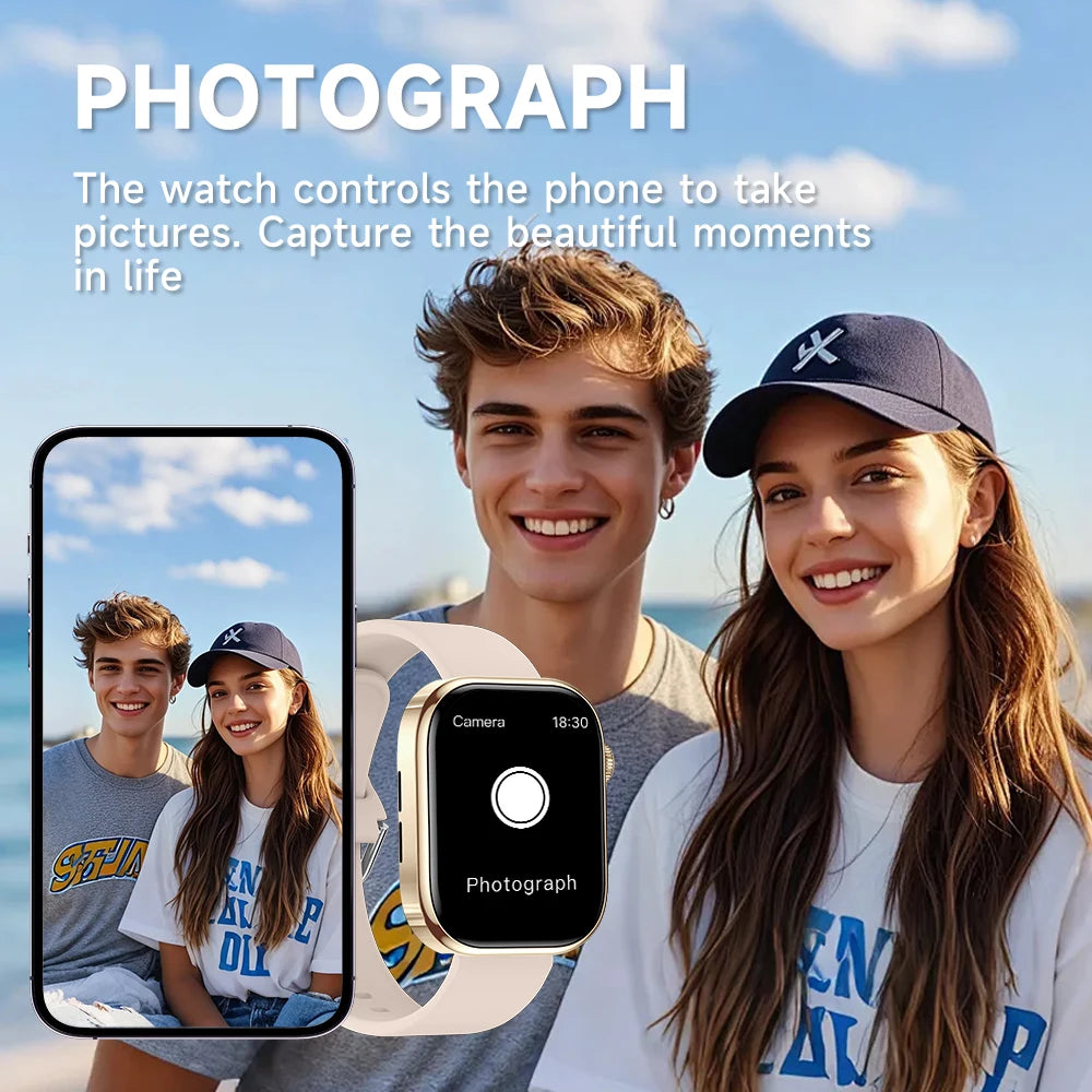 2026 NEW Smart Watch for Android/IOS 2.01-inch Screen Health Monitoring Bluetooth Call Music Control Sport Watch for Men Women