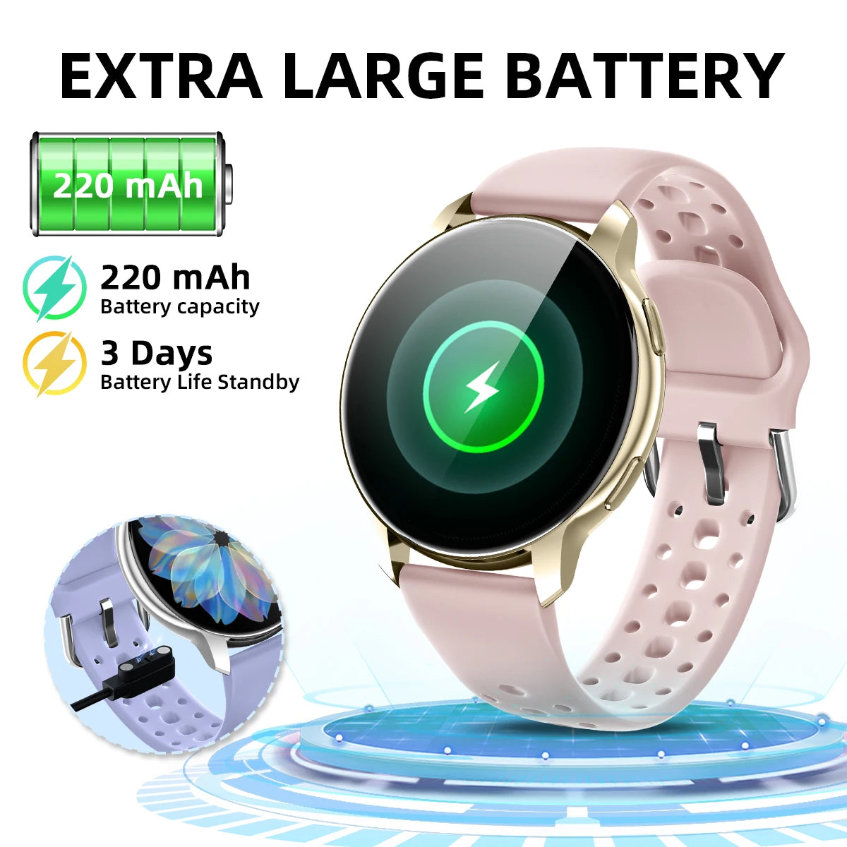NEW Hot Smartwatch 1.46''Touch Screen Bluetooth Call Voice Assistant Camera Music Control Information Push for Men Women Gifts