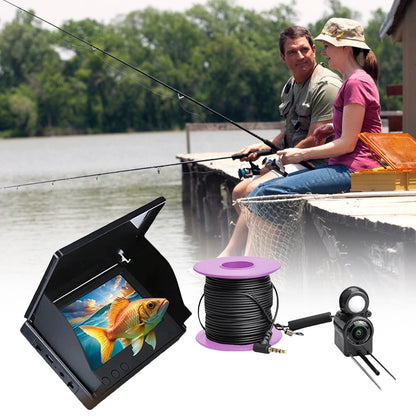 Underwater Fishing Camera 4.3 Inch IPS Monitor Ice Fishing Camera Waterproof Video Fish Cam 15/20/30m Cable for Ice Lake Fishing