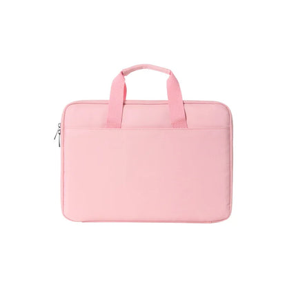 PU Lambskin Full Open Laptop Bag for 15-16 Inch Waterproof Shockproof Soft Touch Computer Bag