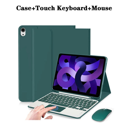 Tablet Case for iPad Air 11 inch(M2/M3/M4),Detachable Keyboard Case for iPad Air 4th/5th Gen 10.9 lnch with Case Pencil Holder
