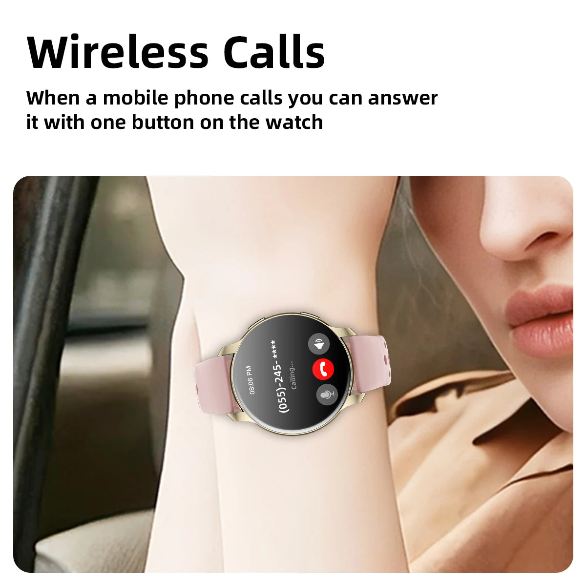 NEW Hot Smartwatch 1.46''Touch Screen Bluetooth Call Voice Assistant Camera Music Control Information Push for Men Women Gifts