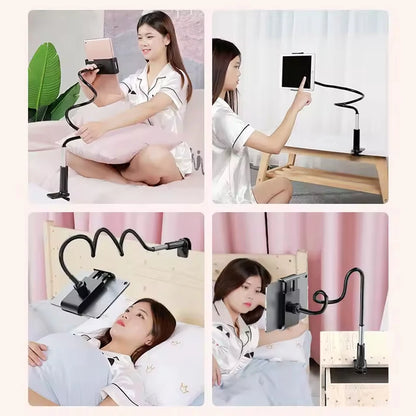 Lazy tablet computer bracket Bed Adjustable Flexible Arm Tablets Mount Clamp on Table For iPad Air Mini Or Other 4-10.6" Devices