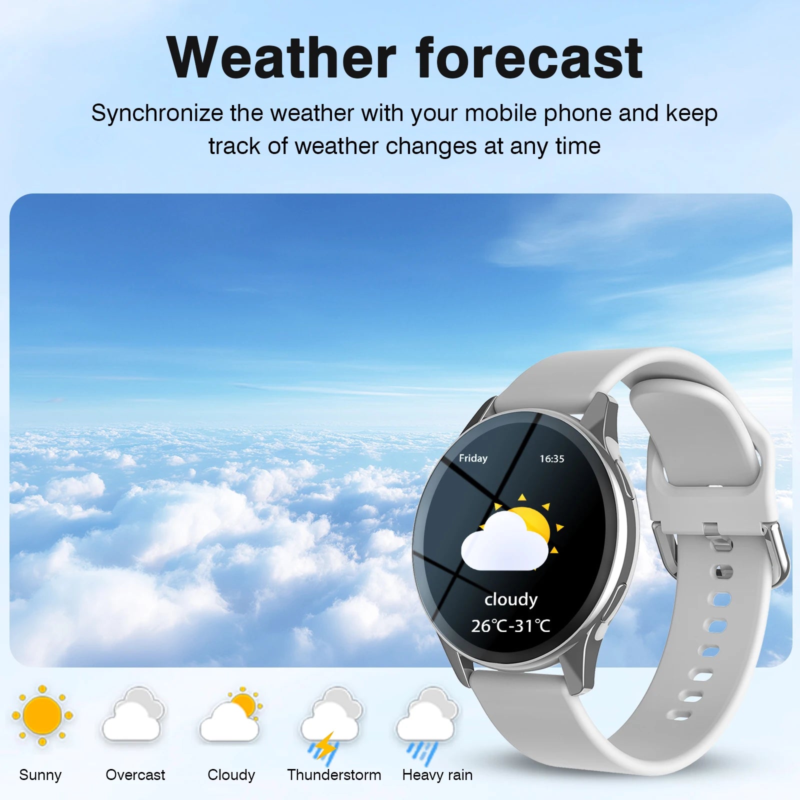 Smart Watch, Wireless Call/Dial, Multi-Sport Mode, Multiple APP Reminders, Suitable for Men and Women, Compatible with IPhone/An