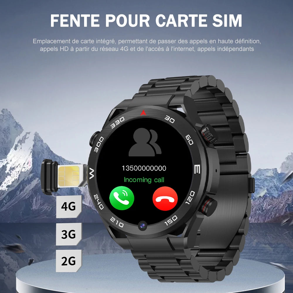 SERVO KOM12 Android OS Watch Smartphone 4G SIM Standby 1.62" Screen 2GB+32GB GPS Play Store WiFi Waterproof Smart Watch Phones