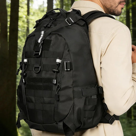 Laptop Travel Backpack for Men Outdoor Camping Hiking Fishing  Day Pack Molle Military Rucksack Waterproof 40L Assault EDC Bag