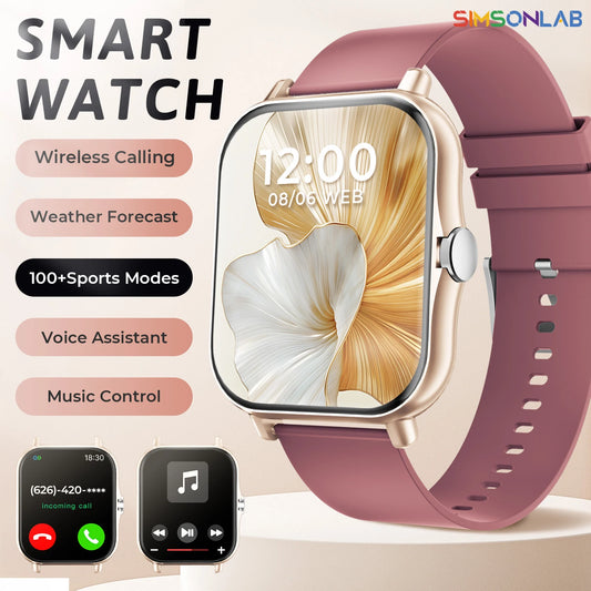 2025 Smart Watch 1.83-inch TFT Display Screen Bluetooth Calling Multiple Sport Modes Men Women Smartwatch For Android&IOS