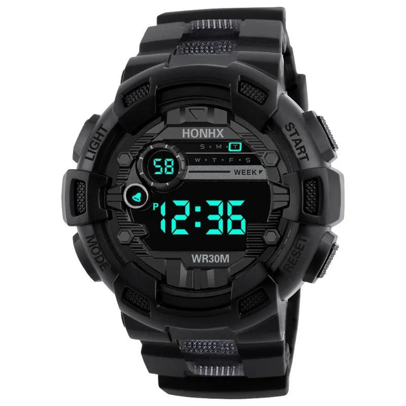 Electronic watch, student men's sports multi-function LED electronic watch