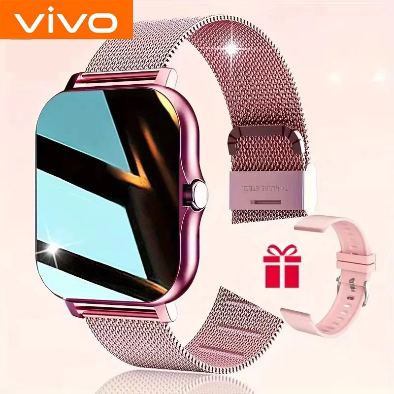 VIVO Smart Watch  Android iPhone 2.01 Inch HD Display Answer Make Call Message Preview Sport Modes DIY Dial Weather Forecast For