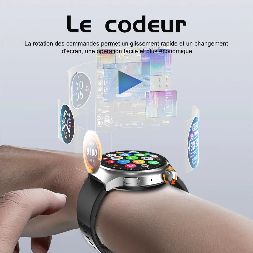 SERVO KOM11 4G LTE Smartwatch Phone One SIM Card Android System Front Camera Face Unlcok WiFi Waterproof Touch Screen Smartphone