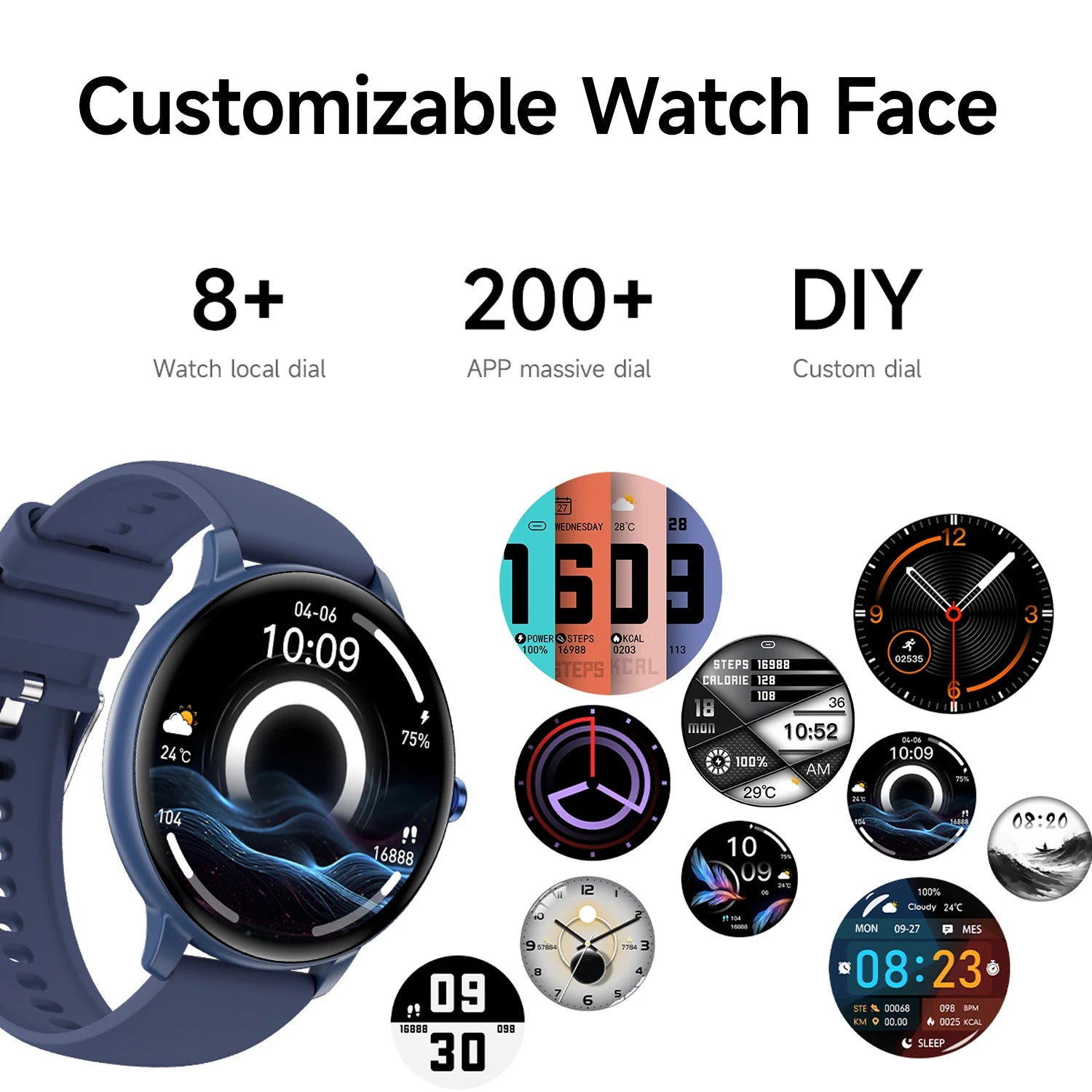 2025 NEW Hot Smartwatch For Android/IOS Phone Wireless Call AI Voice Assistant Multi Sport Modes Watch Waterproof Men Women Gift