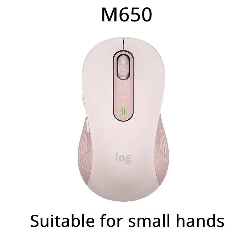 Logitech M650/M650L office laptop mouse, with a slim and portable design, making it easy to carry around for commuting.