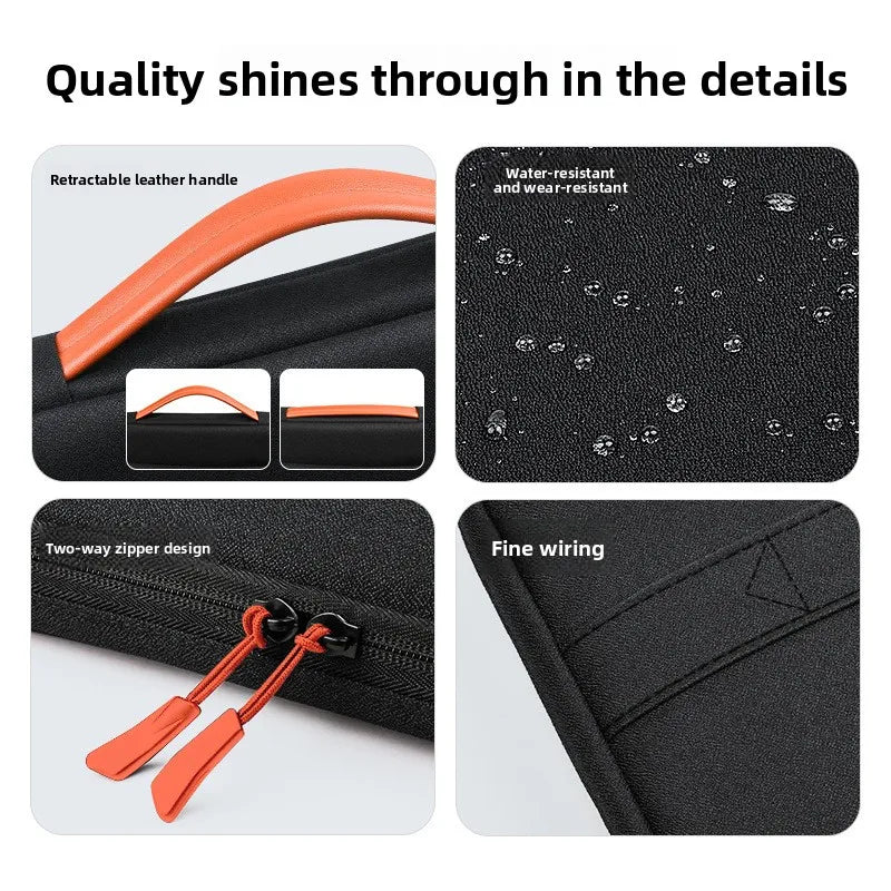 Laptop bag inner bag thickened airbag waterproof laptop briefcase wear-resistant 13/13.3/13.6/14.1/15.4/15.6/16 inch handbag