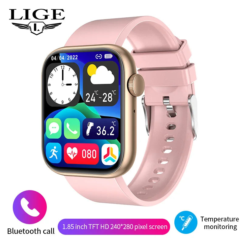 New Smart Watch For Men Full Touch Screen Bluetooth Call Waterproof Watches Sport Fitness Tracker Smartwatches Lady Reloj Mujer