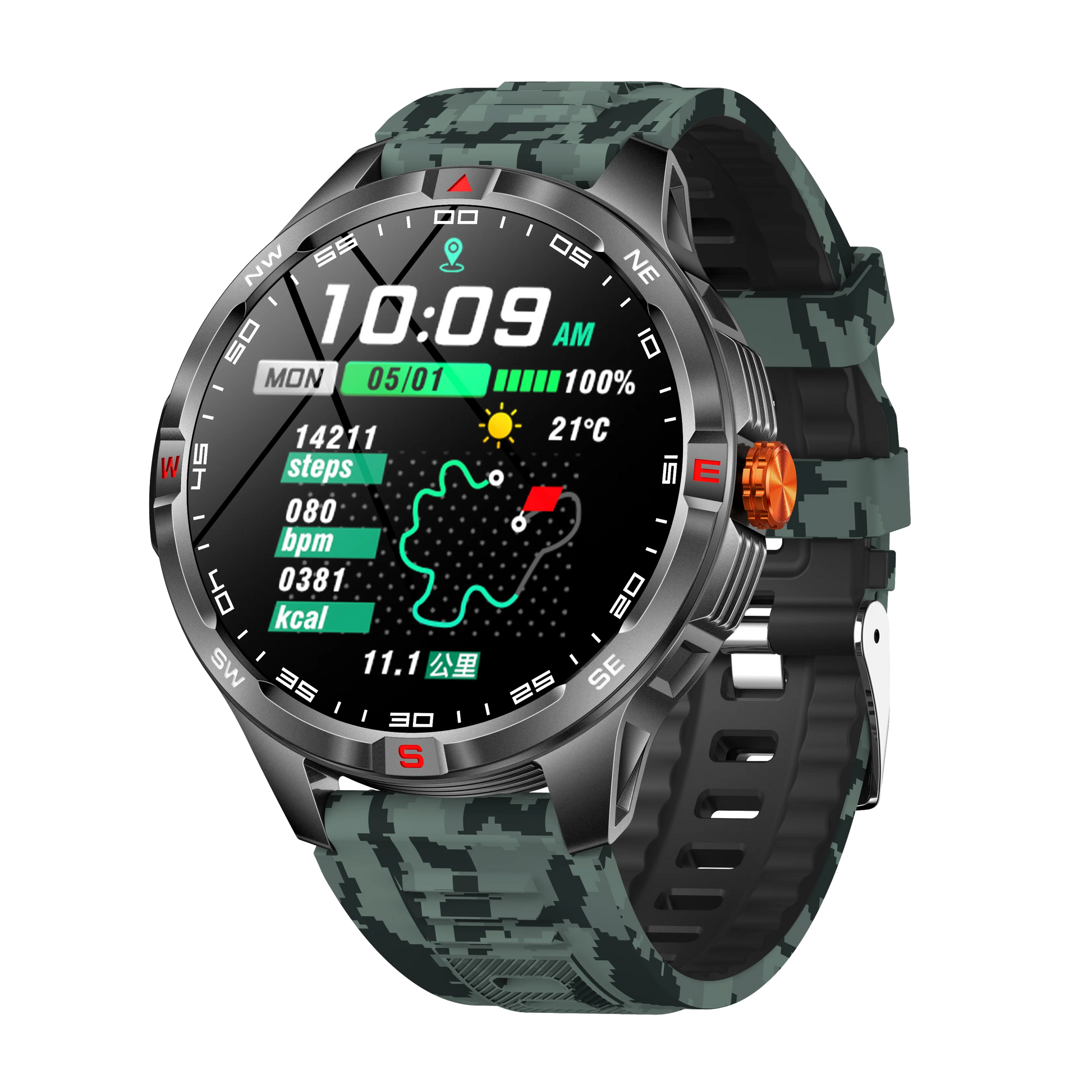 NEW Hot Smartwatch for Android/IOS Wireless Call Answer 1000mAh Battery Compass Sports Men Flashlight IP68 Waterproof 2026 Gifts