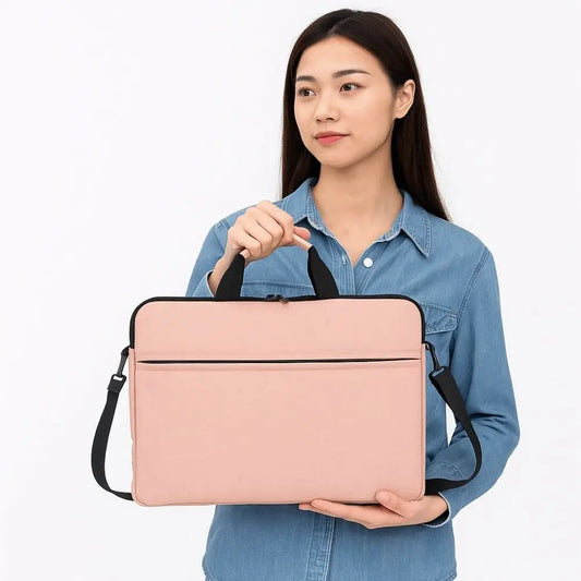 Ultra Thin Laptop Handbag for 13-14inch with Shoulder Strap Computer Storage Bag Waterproof Anti Drop Laptop Sleeve Case