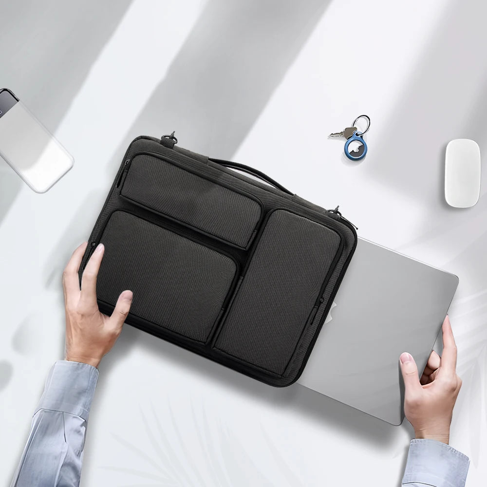 Laptop Bag 13 14 15 16 Inch Laptop Shoulder Bag for Macbook Air Pro/HP/DELL/Lenovo, Shockproof protective Computer Sleeve Case