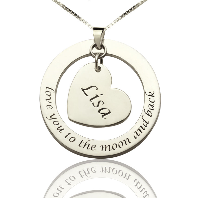 Custom Heart Inspirational Necklace For Women