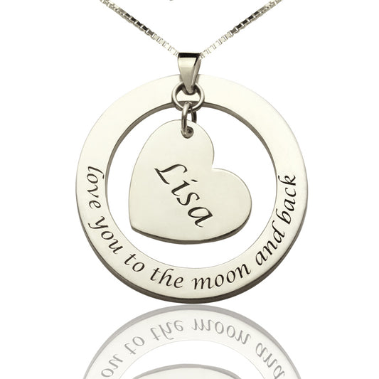 Custom Heart Inspirational Necklace For Women